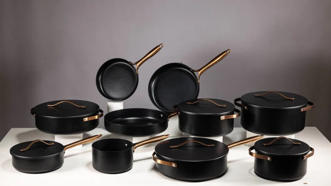 Factory Manufacture Kitchen Appliance Non Stick Cookware Aluminum Cookware Set