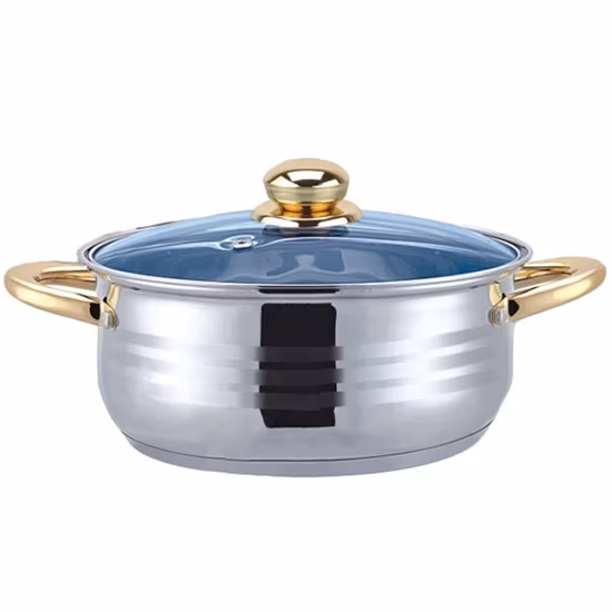 Посуда из нержавеющей стали со стеклянной крышкой, кастрюля, кастрюля для соуса